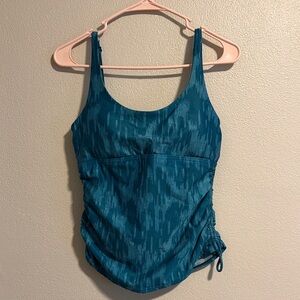 Prana Teal Scoop Neck Swim Tank - Women